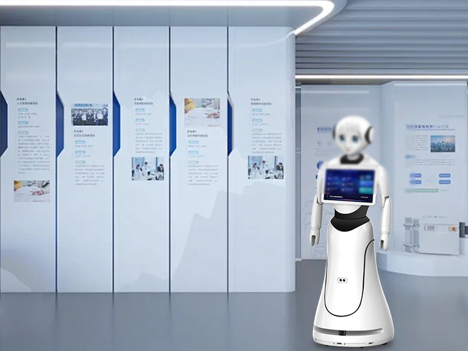 Alice Reception Robot in a showroom guidance setting