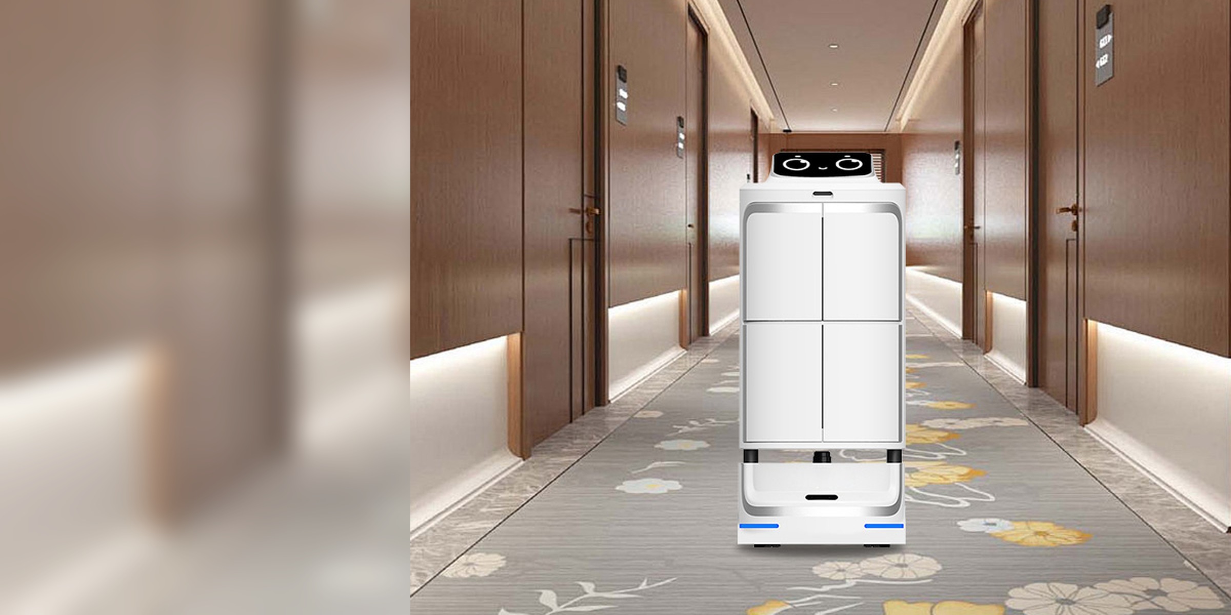 Service robot product line across hospitality and service environments